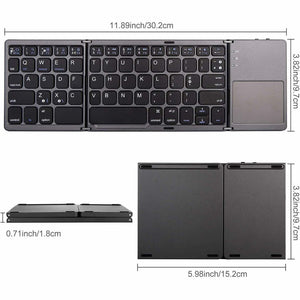Portable Mini Three-Folding Keyboard